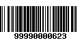 Código de Barras 99990000623