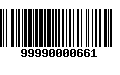 Código de Barras 99990000661