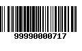 Código de Barras 99990000717