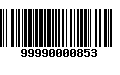 Código de Barras 99990000853