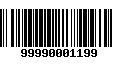 Código de Barras 99990001199