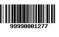 Código de Barras 99990001277