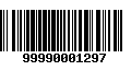 Código de Barras 99990001297