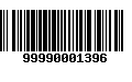 Código de Barras 99990001396