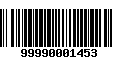 Código de Barras 99990001453