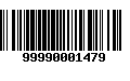 Código de Barras 99990001479