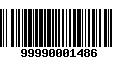 Código de Barras 99990001486