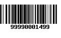 Código de Barras 99990001499