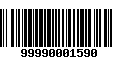 Código de Barras 99990001590