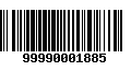 Código de Barras 99990001885