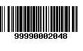 Código de Barras 99990002048