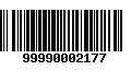 Código de Barras 99990002177