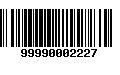 Código de Barras 99990002227