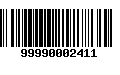 Código de Barras 99990002411