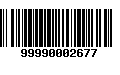 Código de Barras 99990002677