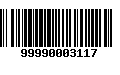 Código de Barras 99990003117