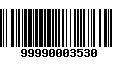 Código de Barras 99990003530