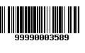 Código de Barras 99990003589