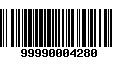 Código de Barras 99990004280