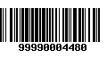 Código de Barras 99990004480