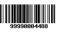 Código de Barras 99990004488