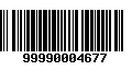 Código de Barras 99990004677