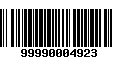 Código de Barras 99990004923