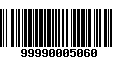 Código de Barras 99990005060