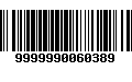 Código de Barras 9999990060389