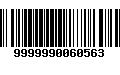 Código de Barras 9999990060563