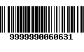 Código de Barras 9999990060631