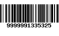 Código de Barras 9999991335325